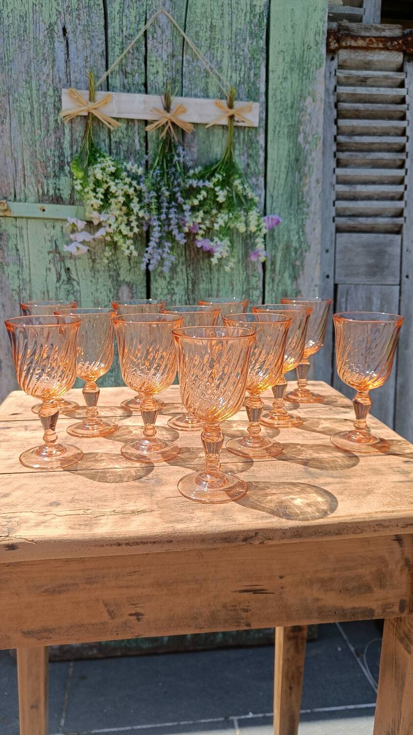 12 Rosaline wine glasses