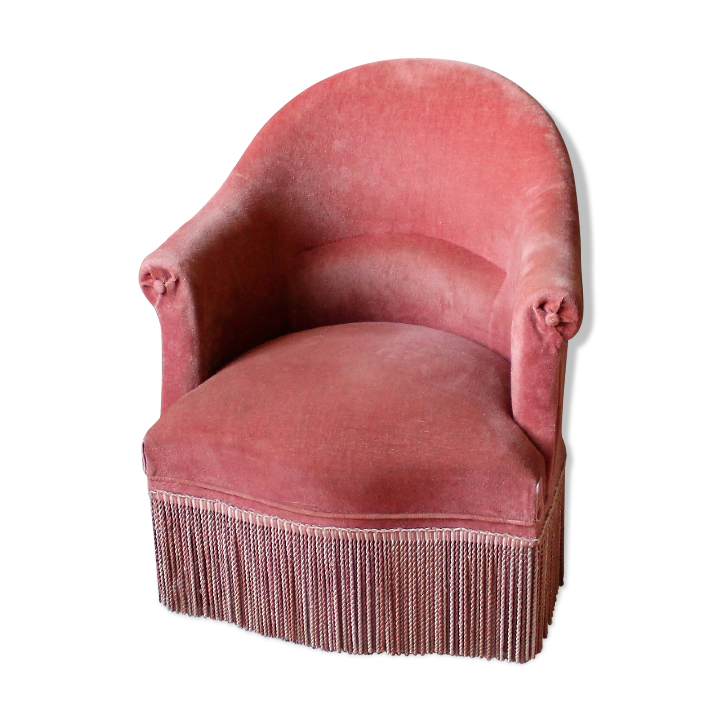 Armchair toad vintage rose powder