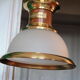 Chandelier old river wood brass glass