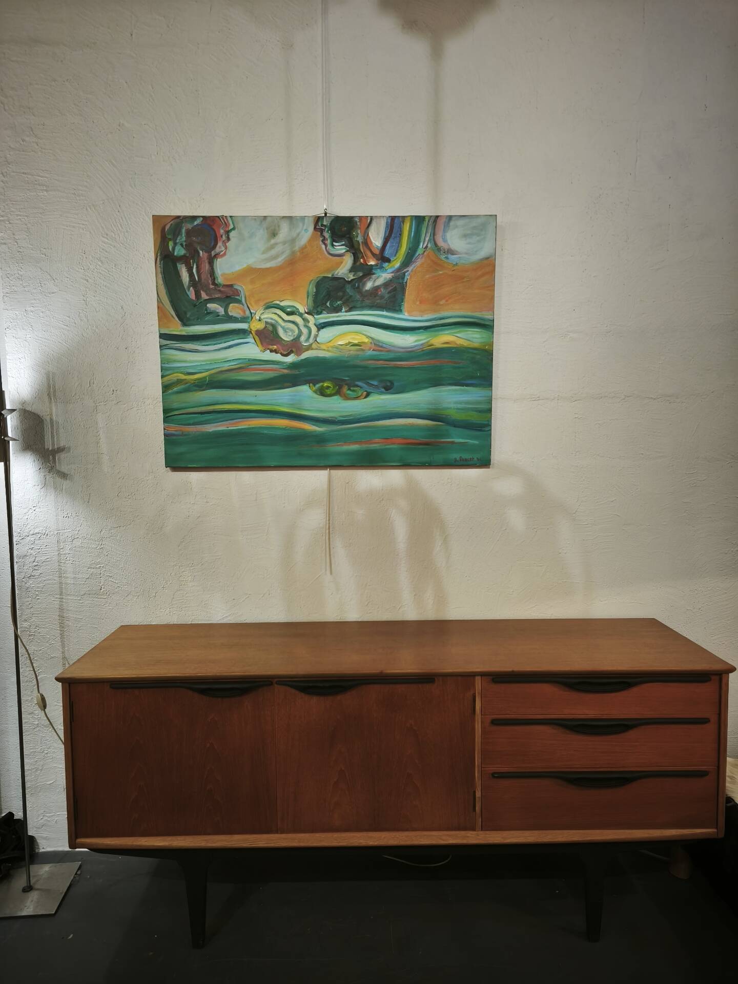 Vintage teak enfilade Jentique 1960
