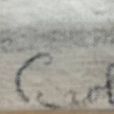 Oil painting on canvas "Portrait of Grandmother" signed + frame, 19th century