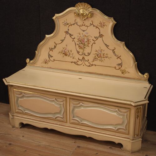 Lacquered, painted, gilded Venetian chest