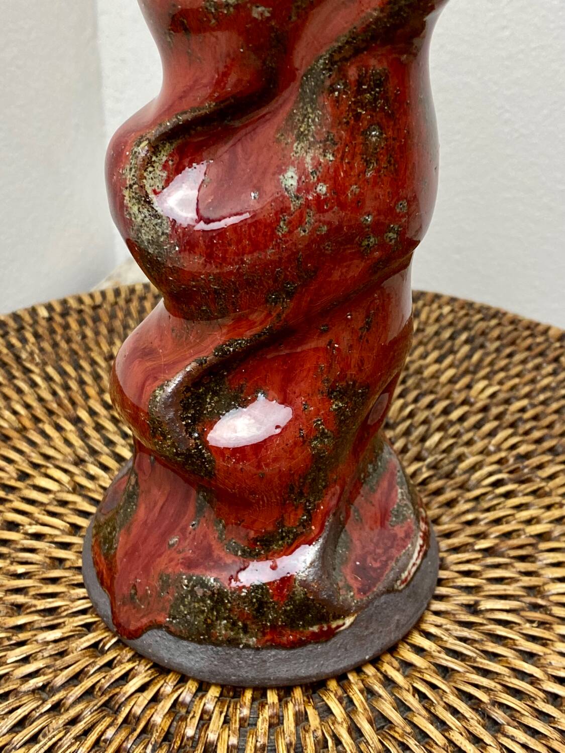 Delahay P ceramic crumpled vase
