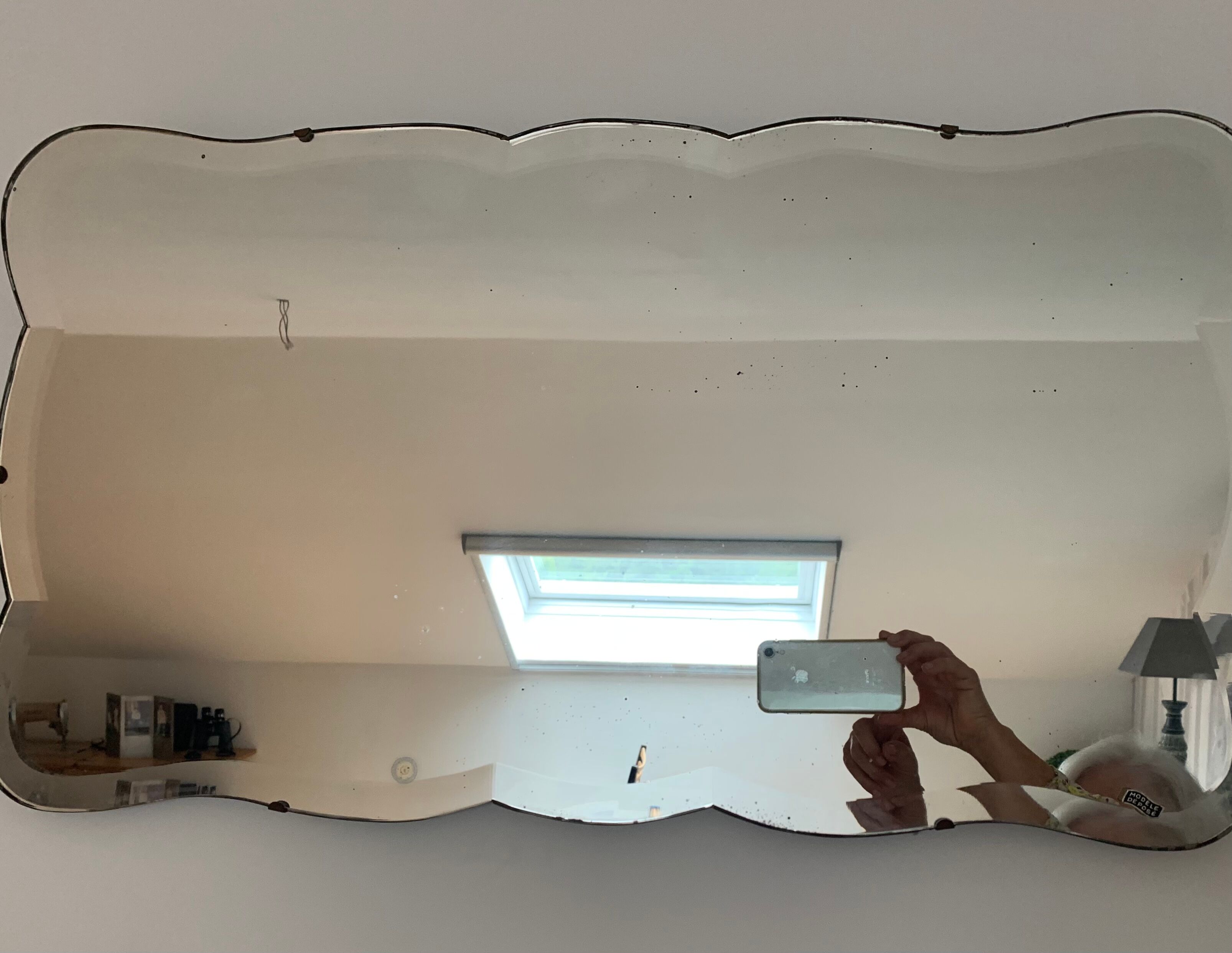 Beveled mirror year 30
