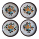 Set 4 assiettes dessert Corfou Boch 1966