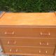 Vintage chest of drawers with compass feet