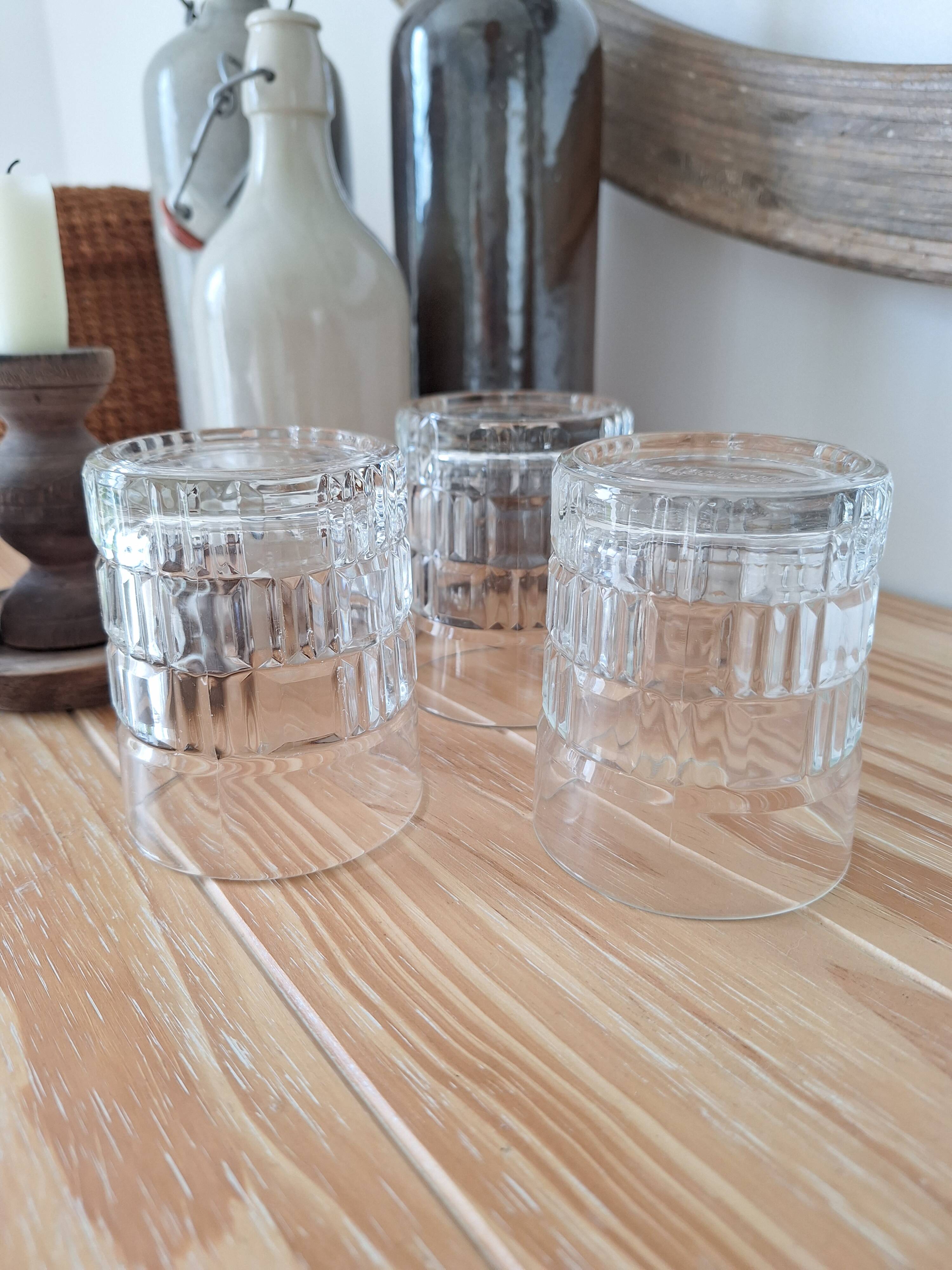 Vintage Préfontaines whiskey glasses