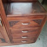 Vintage asymmetrical Parisian wardrobe