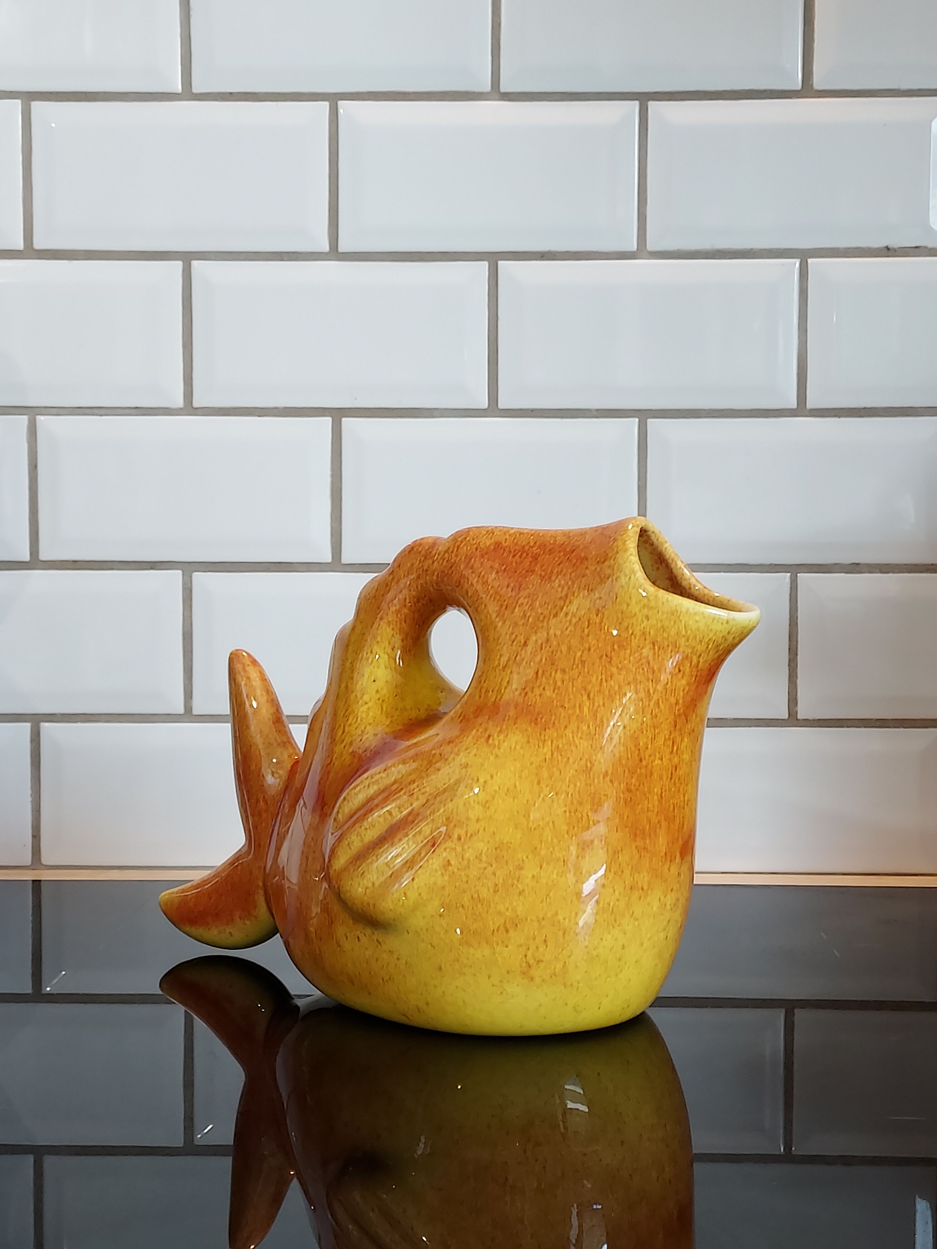 Ceramic fish pitcher