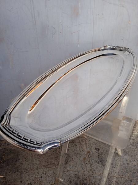 Torpedo orbrille 60 cm / silver metal tray