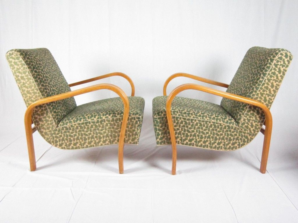 Chairs by Jindrich Halabala for UP Závody 1940 s