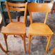 Lot 6 mismatched bistro chairs