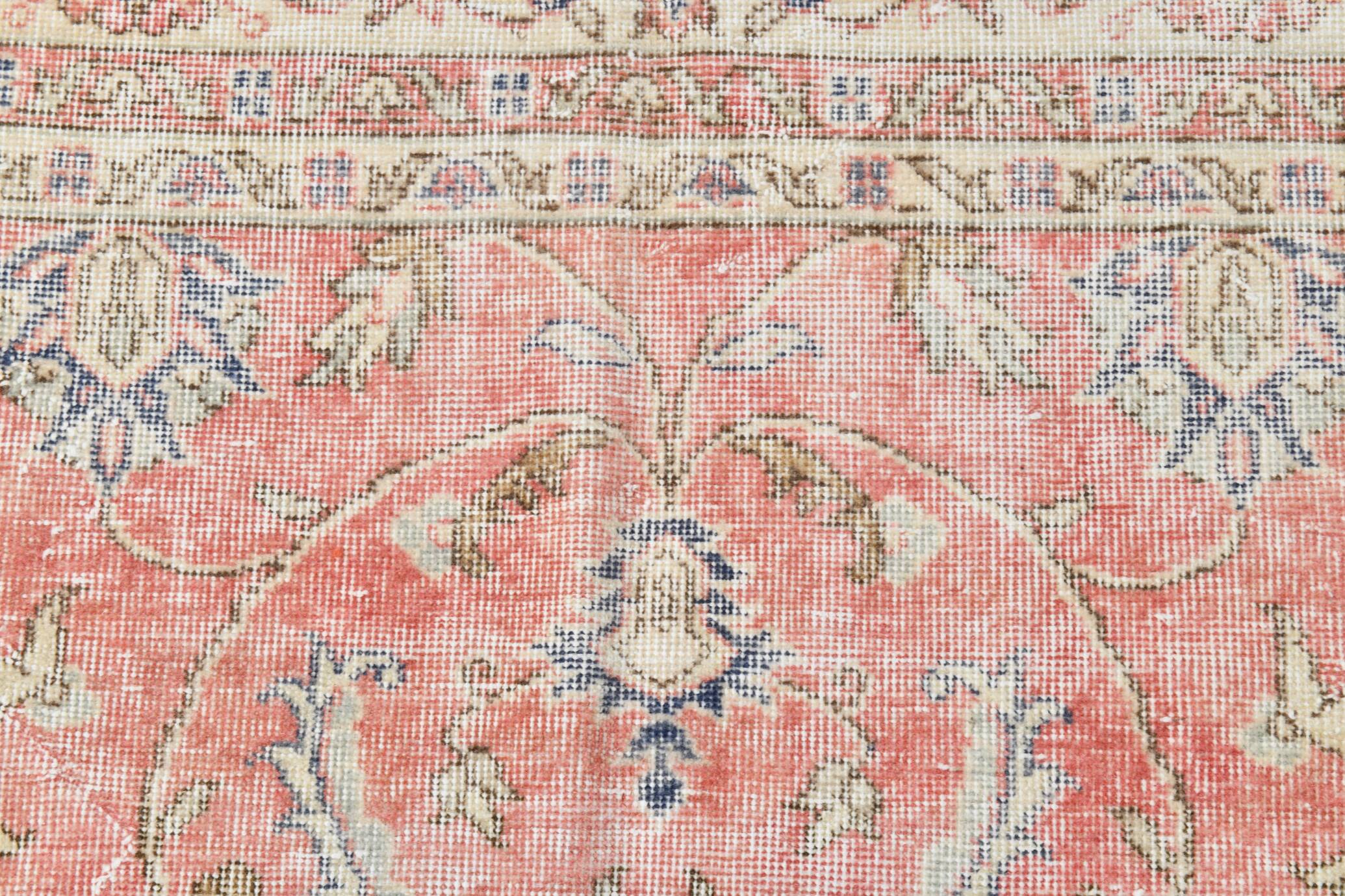 7x10 Dusty Red Persian Area Rug, 205x322Cm