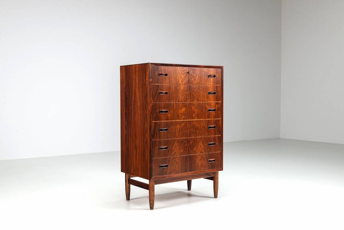 Grand commode scandinave en palissandre, Danemark 1960
