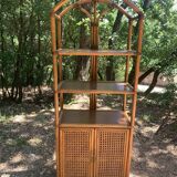 Vintage rattan shelf