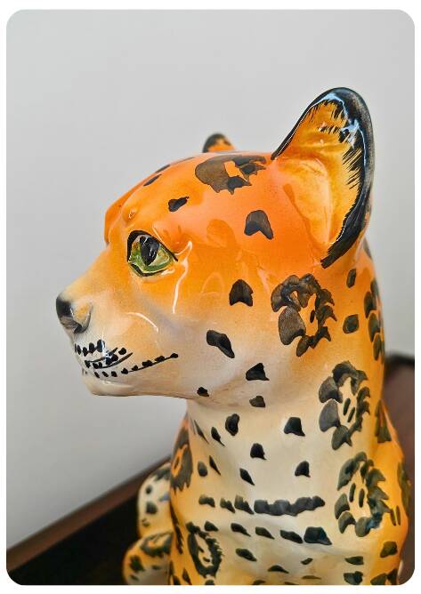 Léopard en céramique – Italie Années 70