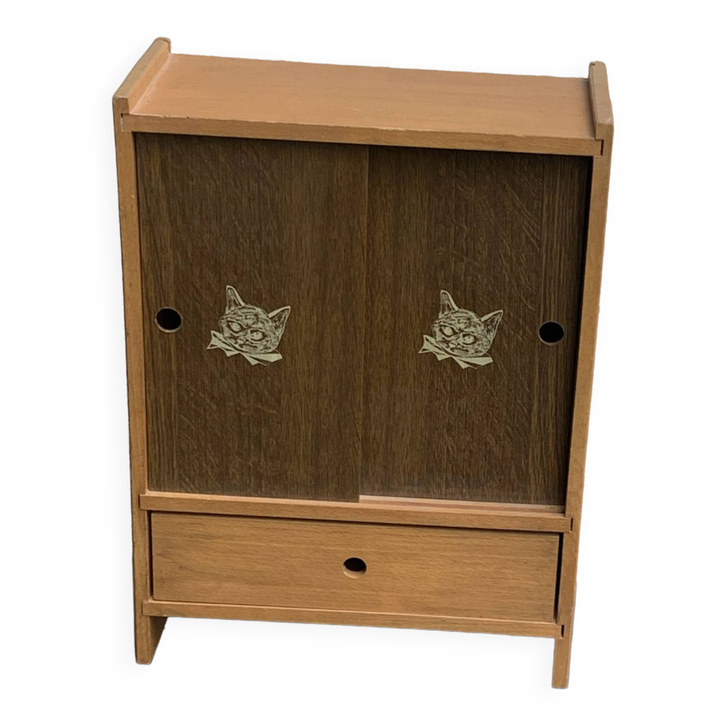 WALLFID Armoire Pour Poupées Avec Support - Mini Penderie Pour Poupées