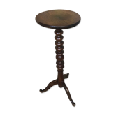 Sellette porte pot tripode bois tourné vintage