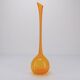Scandinavian soliflore vase in yellow transparent glass