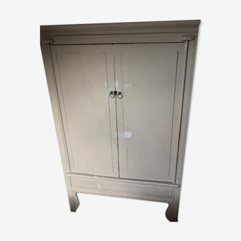 Painted wood cabinet