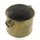 Art Deco flowerpot holder, grained pewter, Poland, 1970s