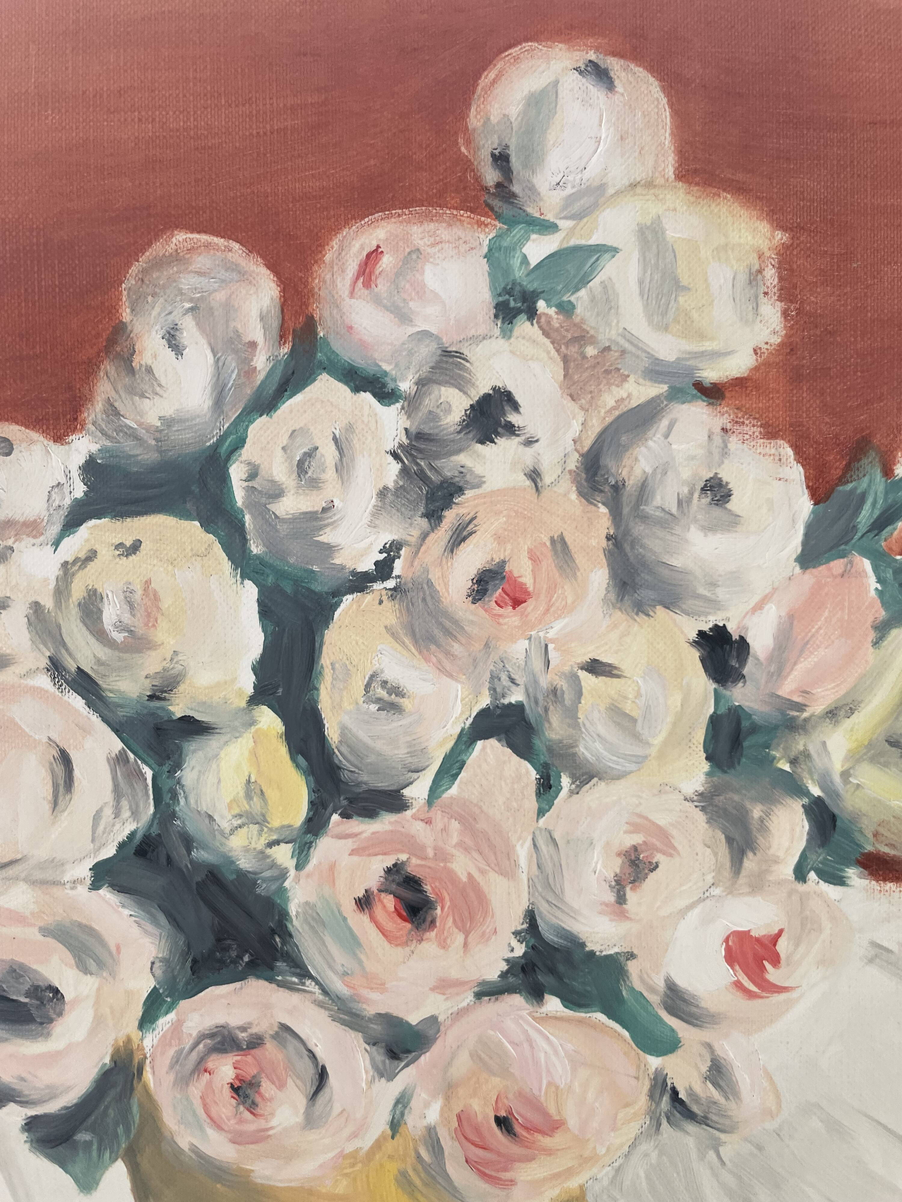 Oil painting flowers