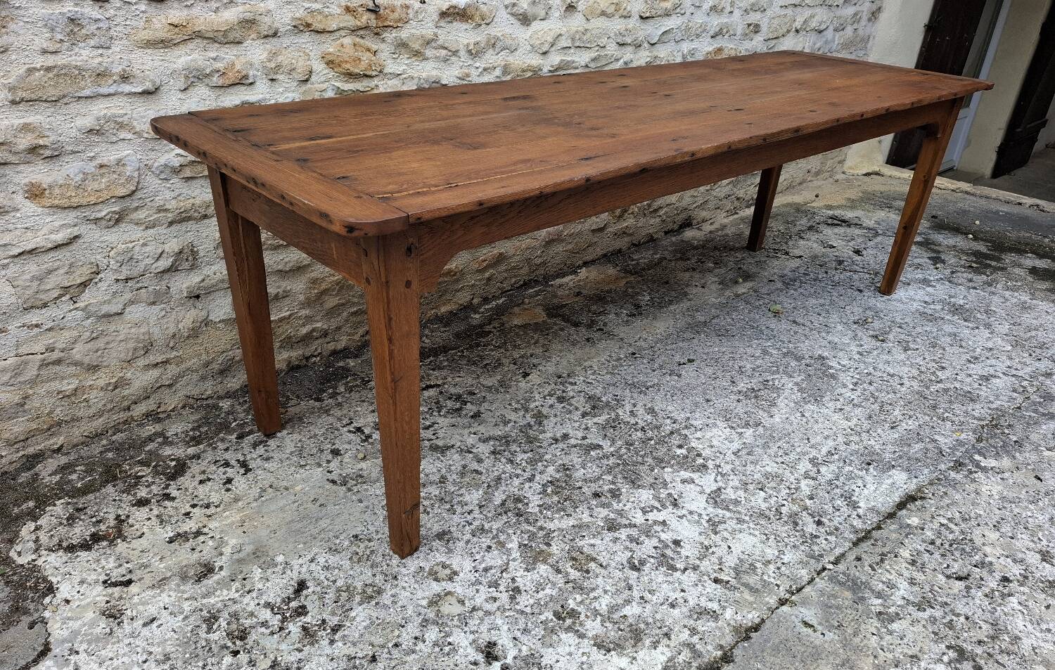 Table de ferme en chêne massif