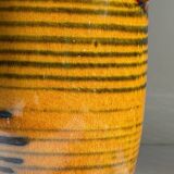 Vintage glazed ceramic amphora vase – west germany
