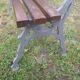 Cast-iron garden bench