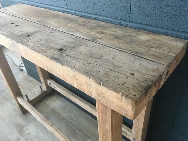 Solid wood carver's workbench