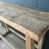 Solid wood carver's workbench