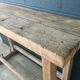 Solid wood carver's workbench