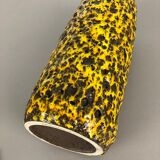 Pottery Super Yellow Color Fat Lava Multi-Color Vase Scheurich WGP, 1970s