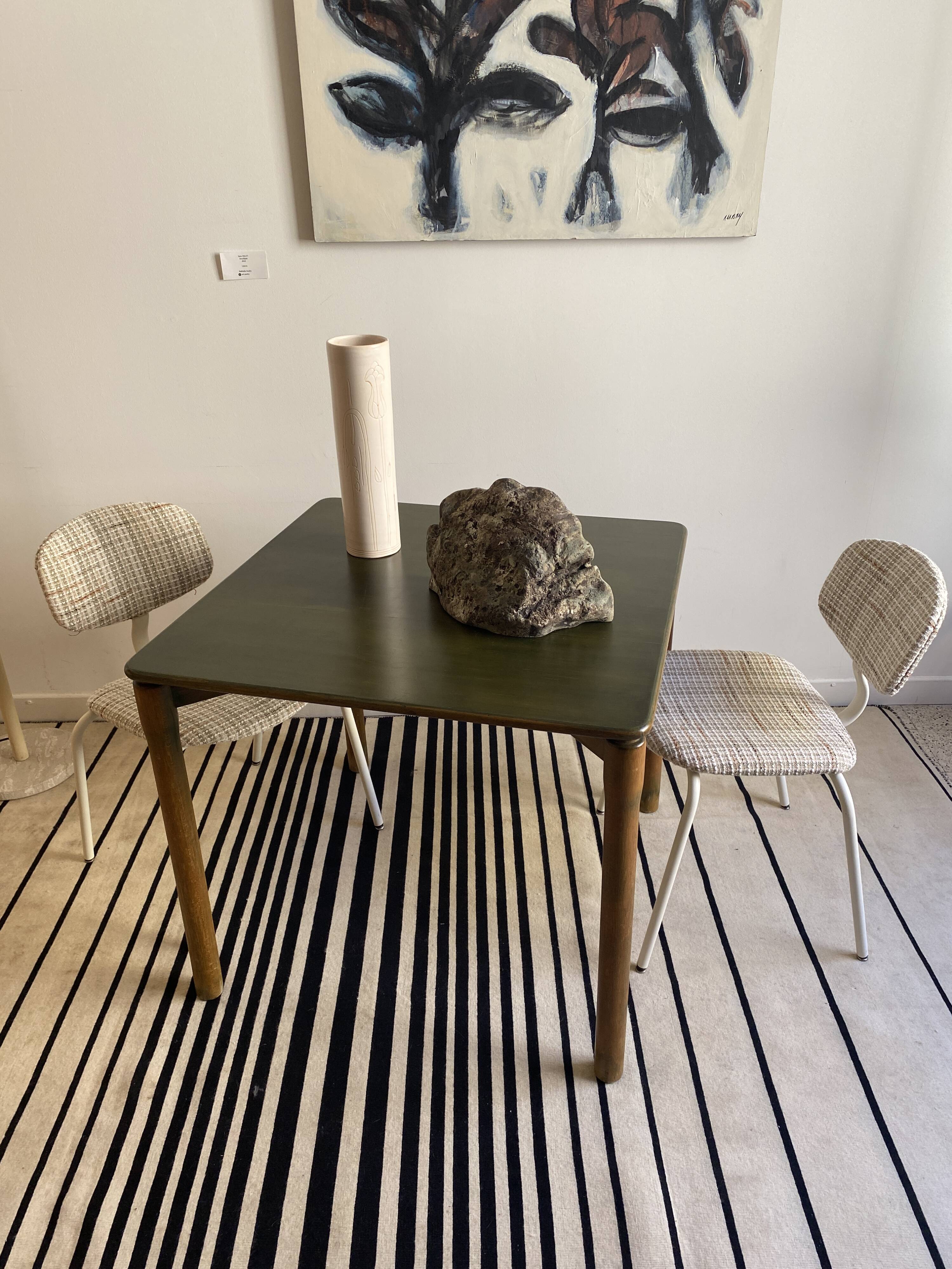 Vico Magistretti for Cassina Carimate table vintage 60s stained wood