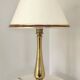 Brass base bedside lamp