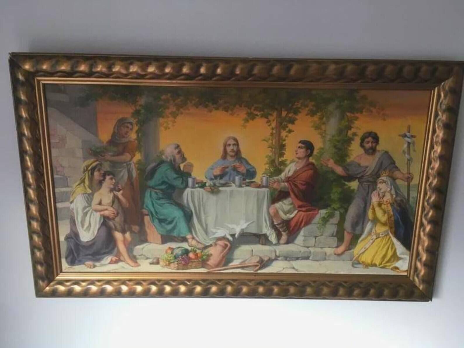 Hermann Nigg – “At the Table” Oil Painting (1925)