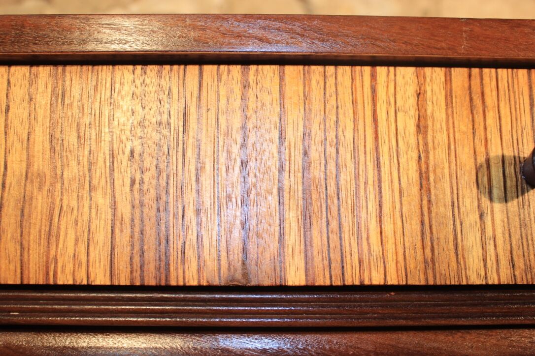 Teak and zebrano sideboard