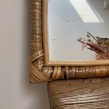 Rattan mirror