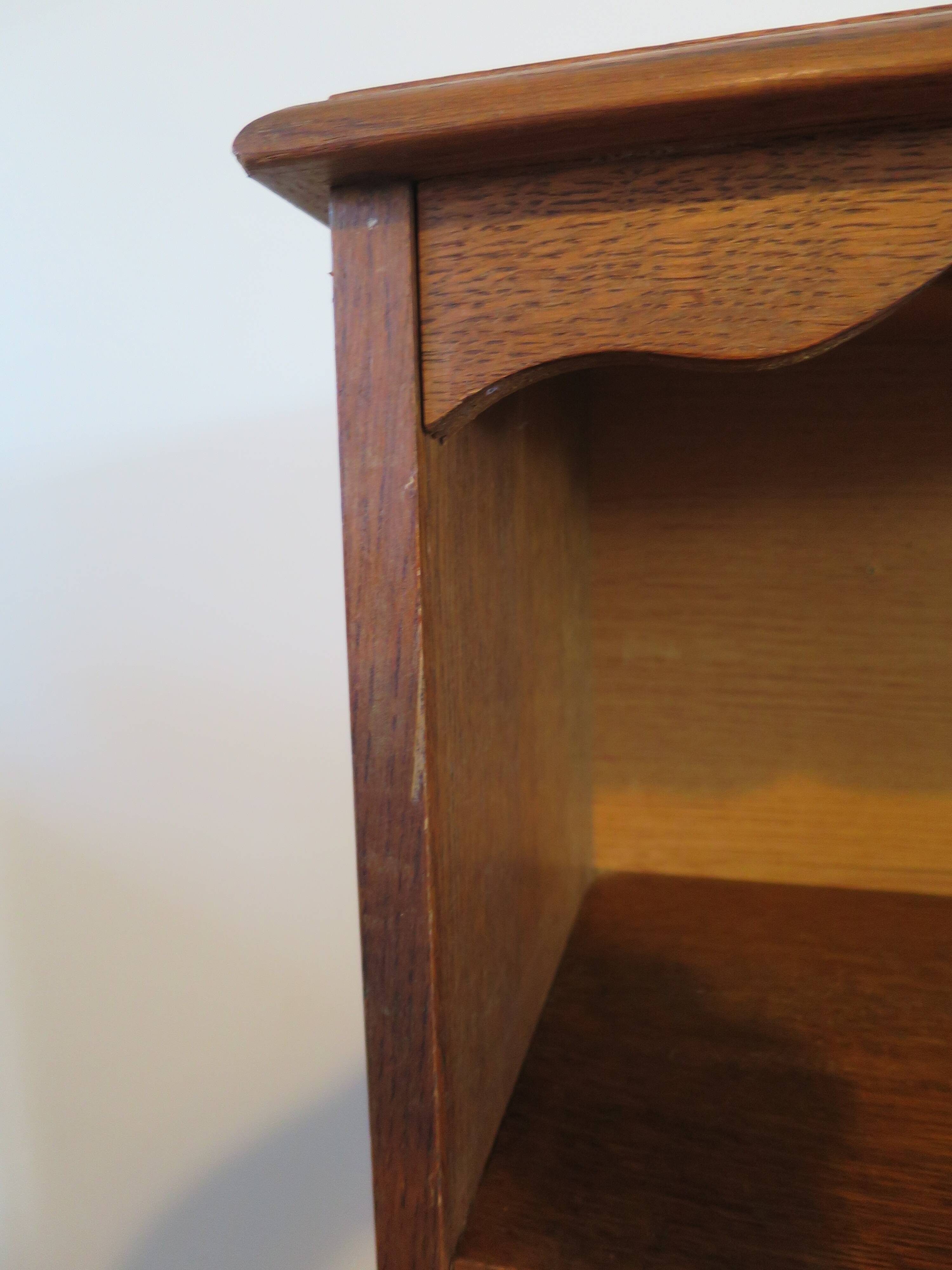 Set of 2 bibus 3 levels - oak color - bookcase shelves