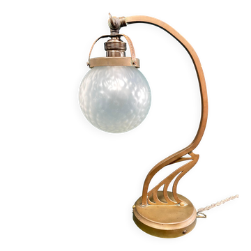 Lampe de table en laiton Jugendstil