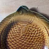 Assiettes et plat poisson Sarreguemines