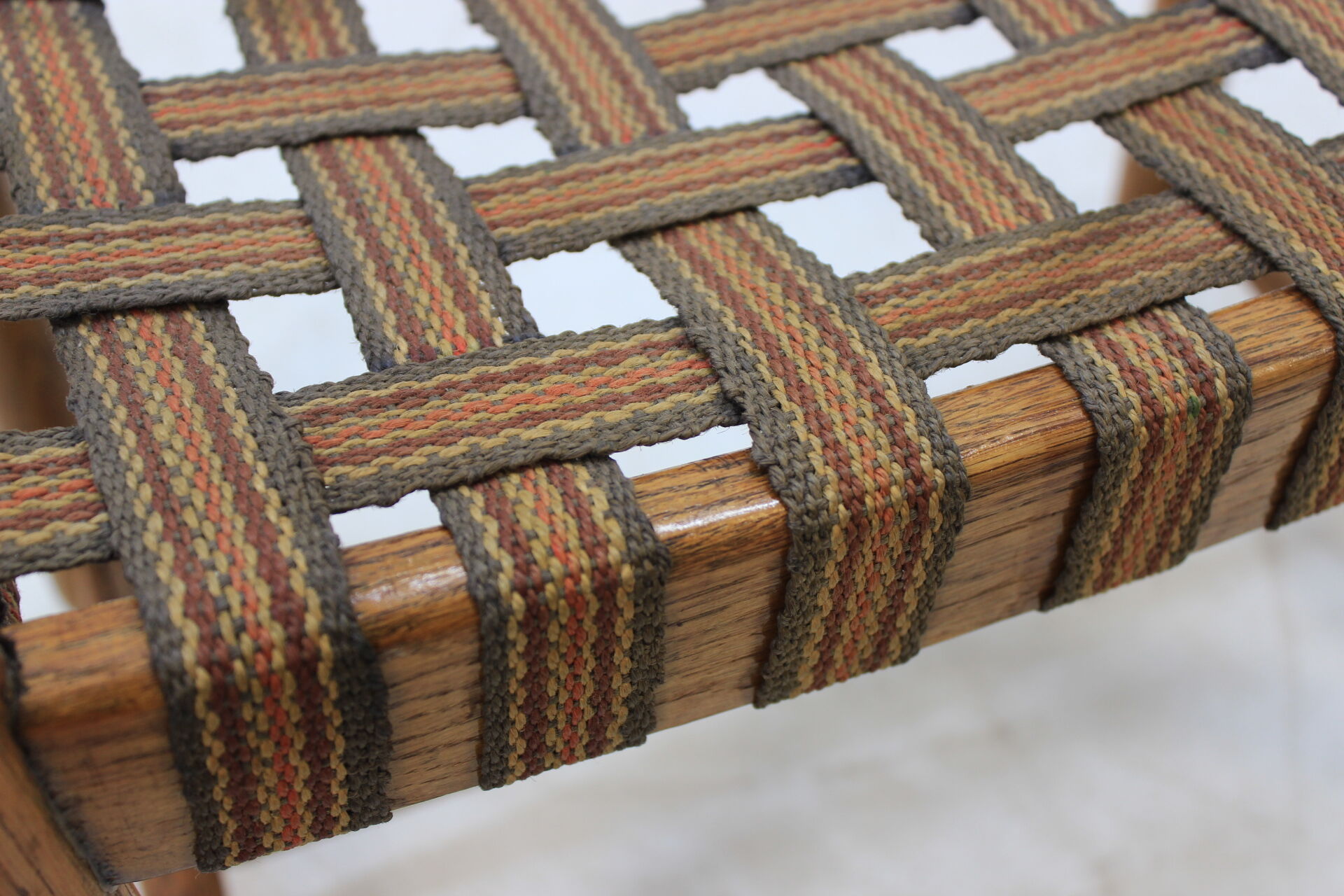 1960 Rare Oak Stool, Czechoslovakia