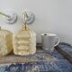 Pair of glass wall sconces by Clichy tulips Art Deco