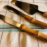 Set of bamboo cutlery