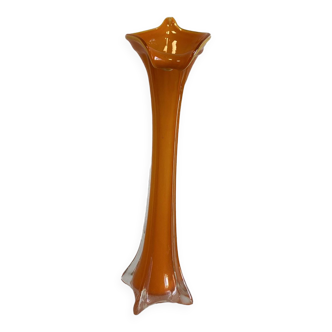 Orange soliflore vase