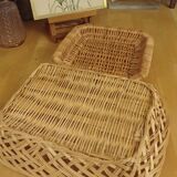 Pair of wicker baskets