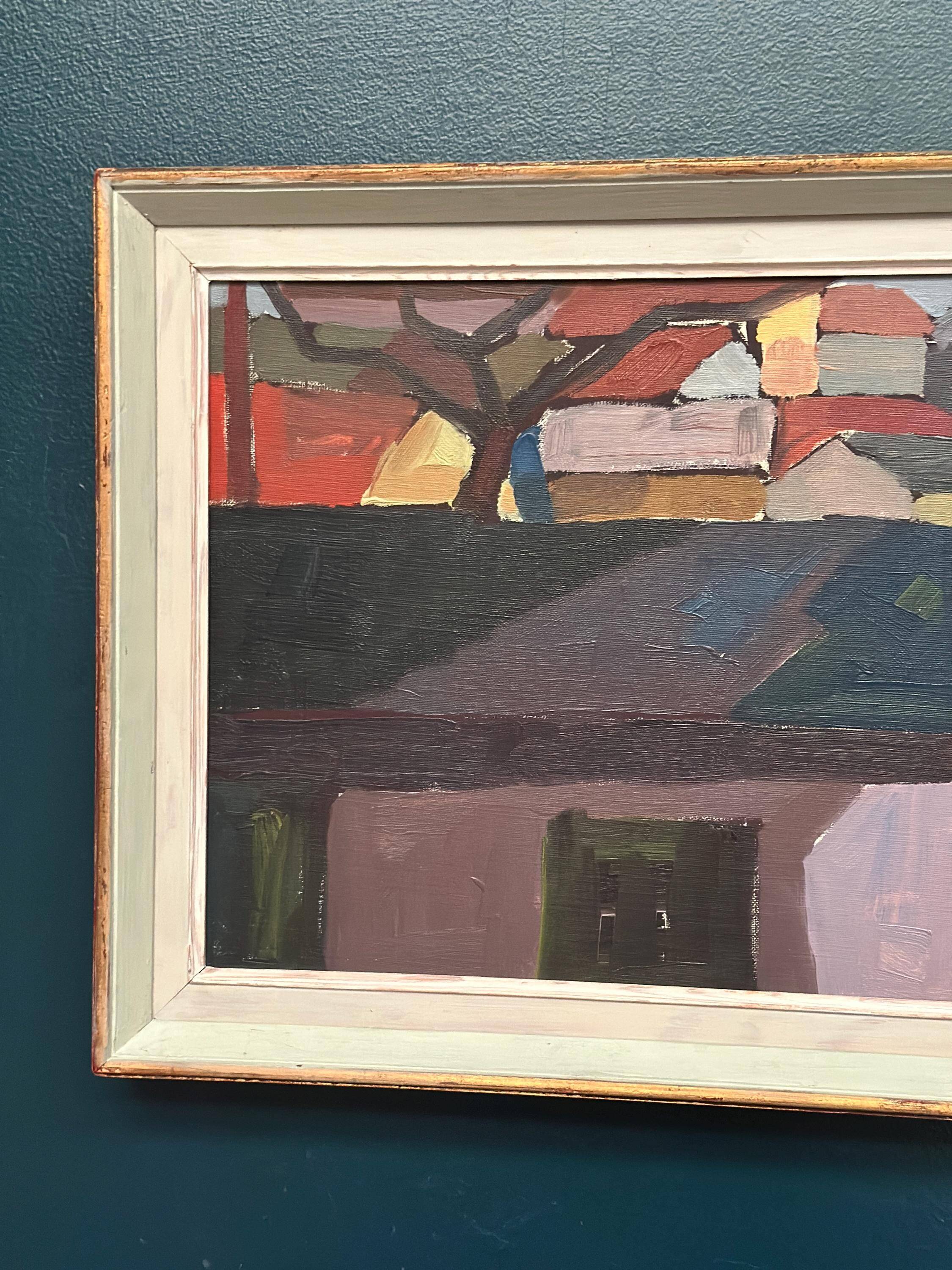 Original Swedish Oil on Canvas – “I stadens utkant Kalmar ” by Raymond Wall