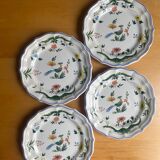 gien - bird of paradise - 4 plates