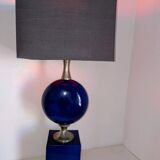 Philippe Barbier blue metal lamp