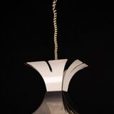 1970s Goffredo Reggiani Style Lacquer & Chrome Chandelier